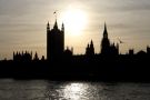 Pałac Westminsterski o zachodzie słońca