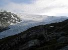 Lodowiec Fobergsstols spływający z lodowca Jostedal – jeden z 24 bocznych jęzorów