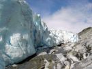 Czoło lodowca Fobergsstols - boczny jęzor lodowca Jostedal