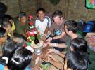 uroczystość w laotańskiej wiosce