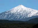 Widok na wulkan Teide podczas calimy