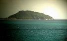 Widok z wyspy Mahe na inną wyspę