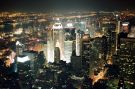 Manhattan nocą z dachu Empire State Building